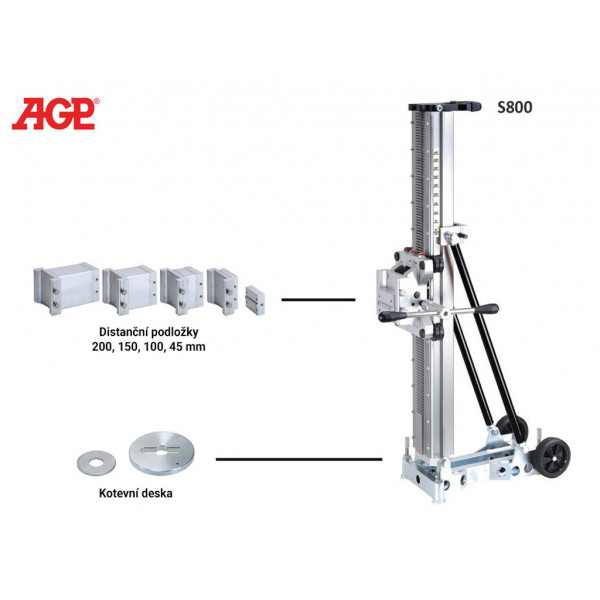 Upevňovací sada pro stojany na vrtačky