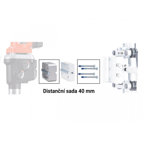 Distanční sada 40mm pro stojany na vrtačky
