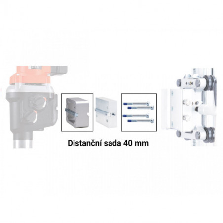 Distanční sada 40mm pro stojany na vrtačky