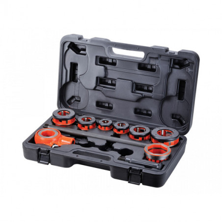 Set závitořezných hlav Rothenberger BSPT + ruční závitořez AGP