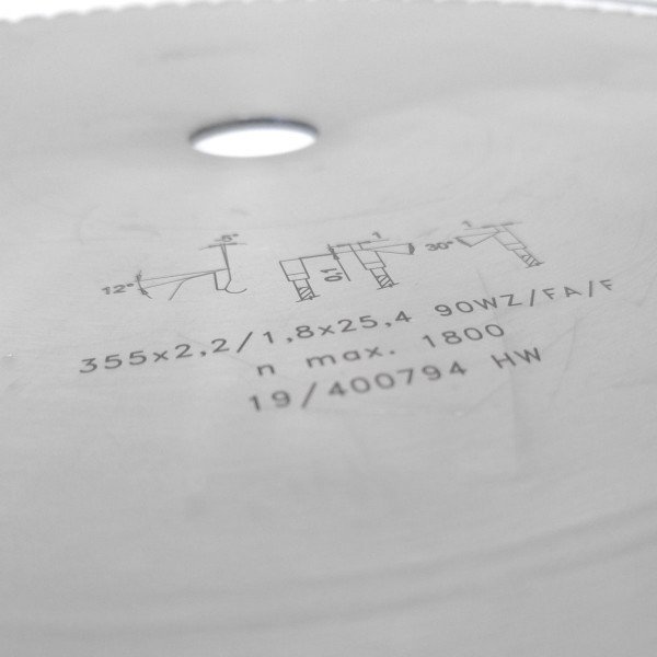 Pilový kotouč na kov HLINÍK (pro DRC355) - SK 5364 WZ METAL CUT 90Z