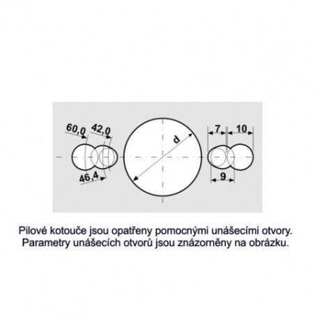 Pilový kotouč na dřevo SK 5381 WZ OPTI - pomocné otvory