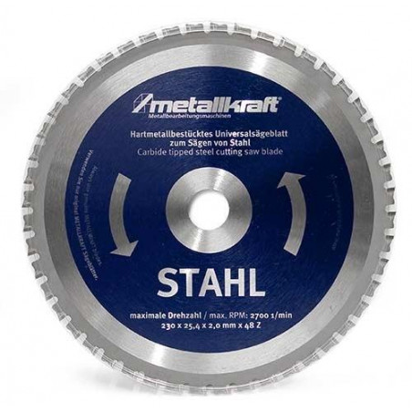 Pilový kotouč na kov OCEL 230mm (pro CS230) - Metallkraft 48Z