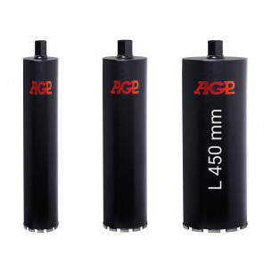 Diamantový jádrový vrták za mokra AGP (Ø25 až 356mm, délka 450mm) 1-1/4" UNC