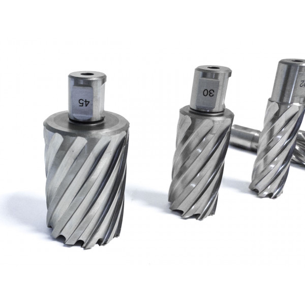 Korunkový vrták do kovu (Ø12 až 50mm, hloubka 55mm) HSS Weldon SILVERLINE