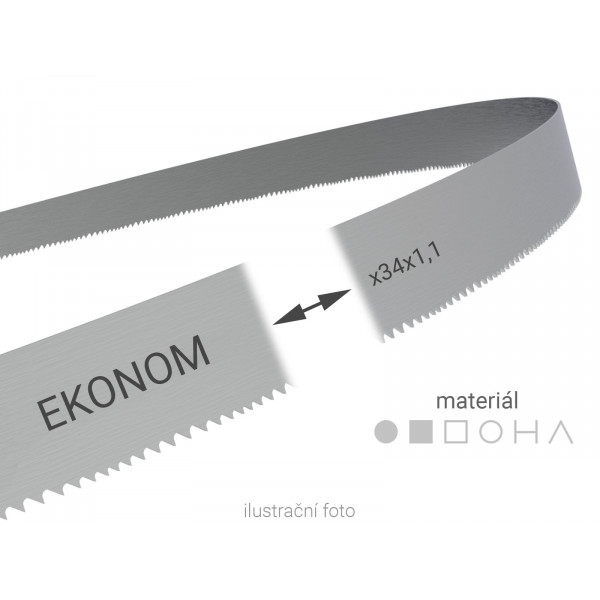 Pilový pás svařovaný na míru Wikus EKONOM 34x1,1mm