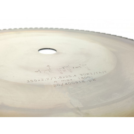 Pilový kotouč na kov POVLAK 355mm (pro DRC355) - SK 5364 WZ METAL CUT 90Z AlTiN