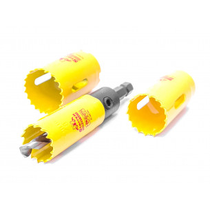 Vykružovací vrták korunkový (Ø14 až 30mm, hloubka 41mm) HSS, Starrett FAST CUT