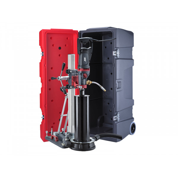 Diamantová jádrová vrtačka AGP DMC160 + stojan AS200 + kufr na kolečkách (sada)