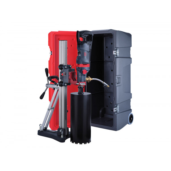 Diamantová jádrová vrtačka AGP DMC6P + stojan AS200 + kufr na kolečkách (komplet sada)