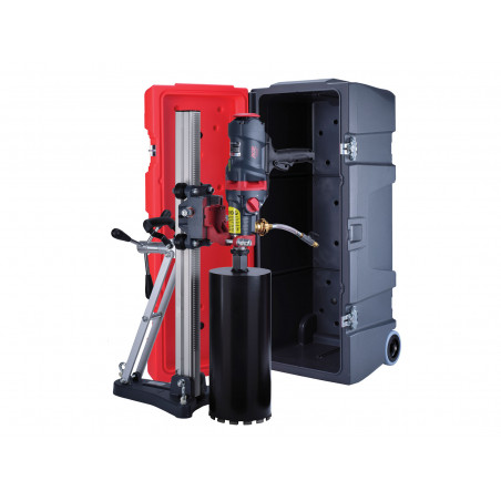 Diamantová jádrová vrtačka AGP DMC6P + stojan AS200 + kufr na kolečkách (sada)