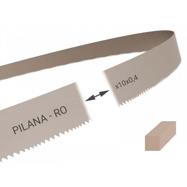 Pilový pás na dřevo stolařský, svařovaný na míru PILANA 10x0,4mm t6 RO