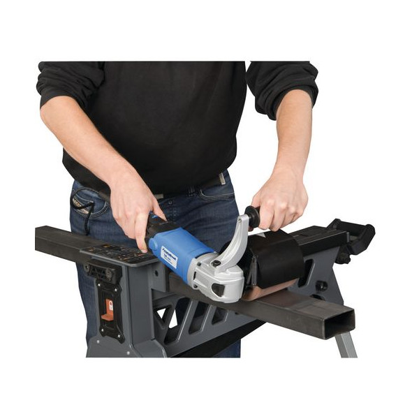 Satinovací bruska a leštička na kov Metallkraft SM 100