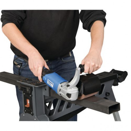 Satinovací bruska a leštička na kov Metallkraft SM 100