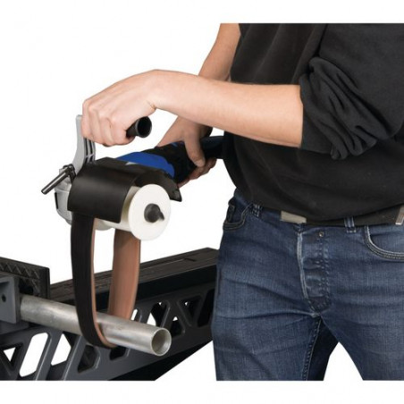 Satinovací bruska a leštička na kov Metallkraft SM 100