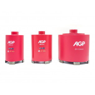 Diamantový jádrový vrták za sucha AGP (Ø68 až 112mm, L 85mm) M16