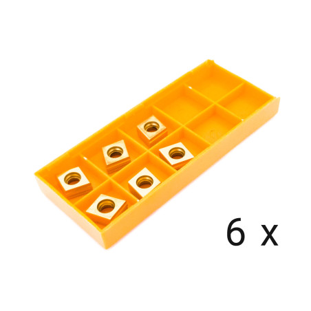 Karbidové břitové destičky rovné 6x (AGP EB12, B5 CORDLESS, B10 ELECTRA, B15 ELECTRA, B15 AIR)