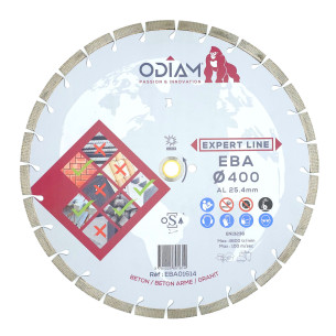 Diamantový řezný kotouč univerzální AGP ODIAM EBA 400x25,4x2,5x12mm