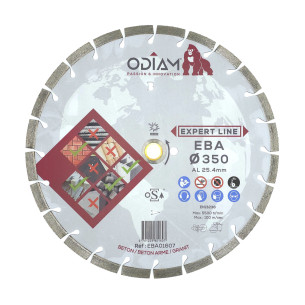 Diamantový řezný kotouč univerzální AGP ODIAM EBA 350x25,4x2,5x12mm