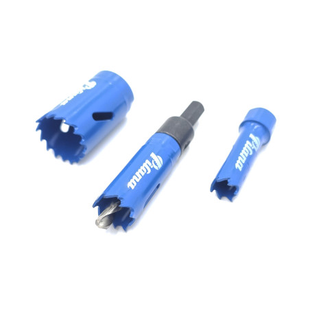 Upínací trn s HSS vrtákem pro korunky 14-30mm, stopka 9,5mm A4 Pilana