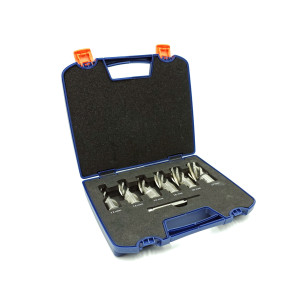 Sada korunkových vrtáků Weldon 19, HSS-XE (6-ti dílná, hloubka 30mm) AGP