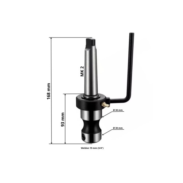 Upínací pouzdro MK2 pro korunkové vrtáky s upínáním Weldon 19