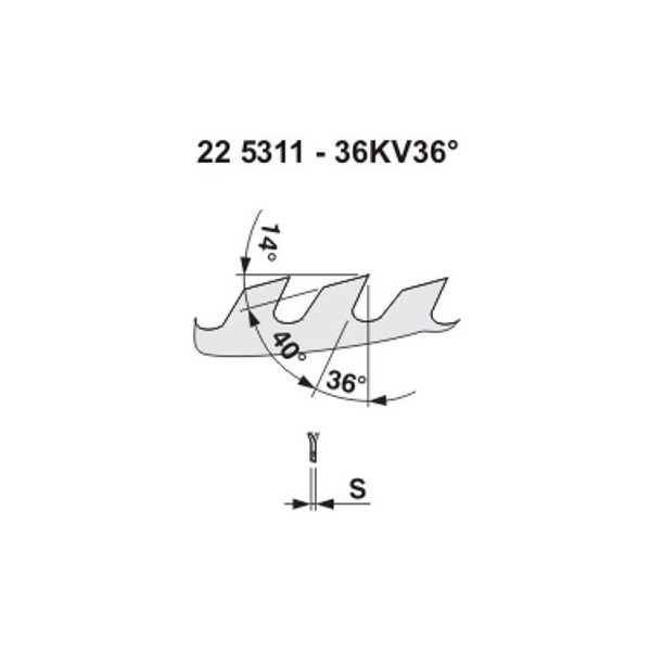 Pilový kotouč na dřevo 5311 – 36KV36°