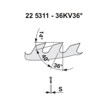 Pilový kotouč na dřevo 5311 – 36KV36°