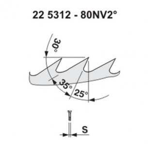 Pilový kotouč na dřevo 5312 – 80NV25° 2