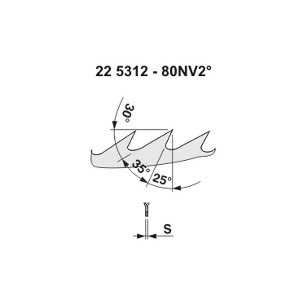 Pilový kotouč na dřevo 5312 – 80NV25°