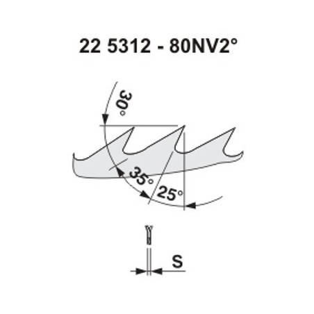 Pilový kotouč na dřevo 5312 – 80NV25°