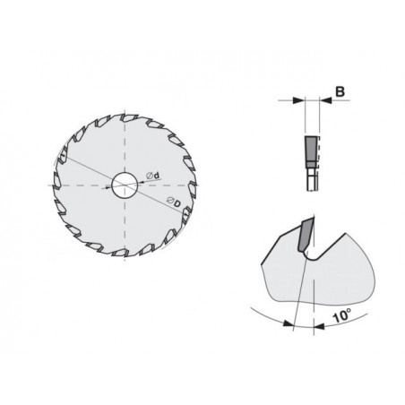 Předřezový kotouč SK 5393.1 FZ HP – dvoudílný