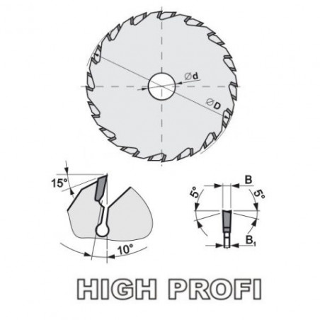 Předřezový kotouč SK 5393.1 WZ HP – dvoudílný