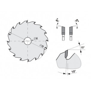 Předřezový kotouč SK 5393.2 WZ – rovný 2