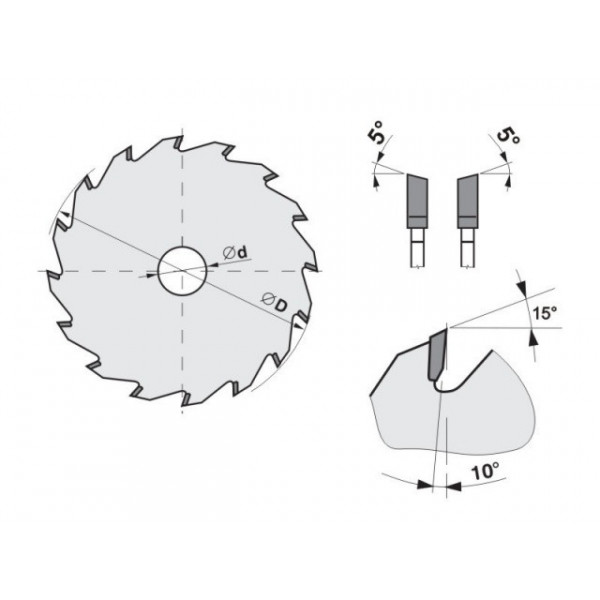 Předřezový kotouč SK 5393.2 WZ – rovný