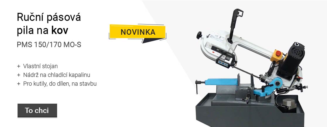 Novinka ručn&iacute; p&aacute;sov&aacute; pila na kov s podstavou
